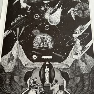 Tadanori Yokoo Sci-fi Illustration Poster Psychedelic Art Print ~ 260216-WH 955